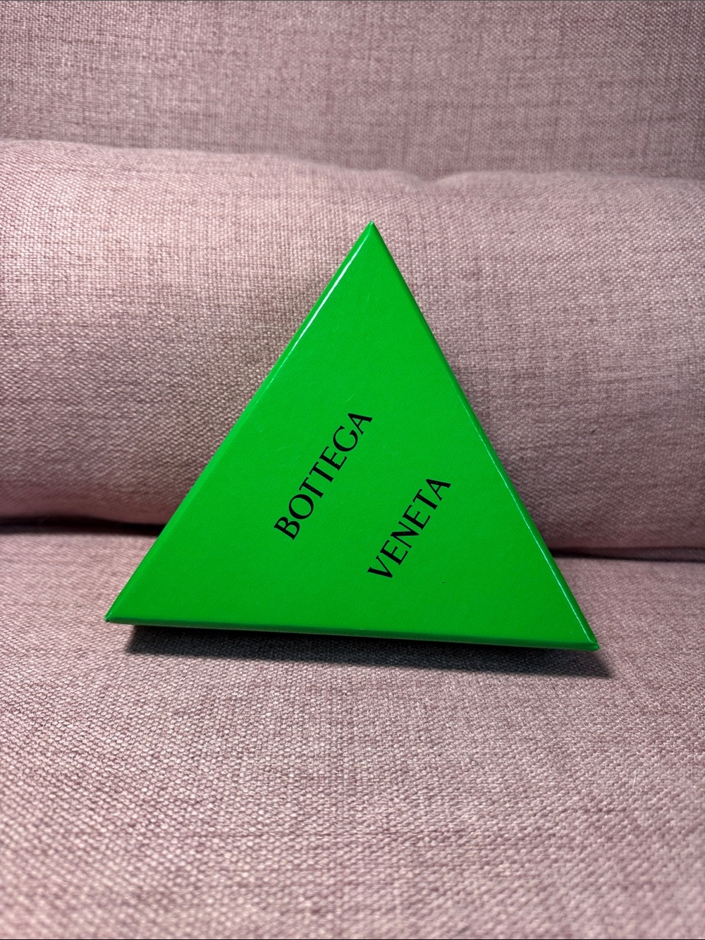 Bottega Veneta Bright Green Triangular Gift Box